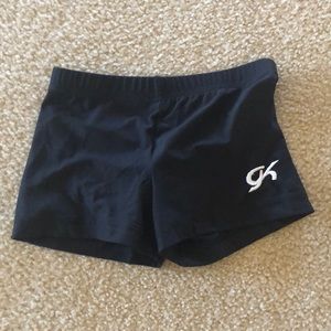 GK CHILD LARGE BLACK GYMNASTICS SHORTS